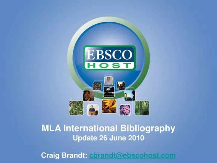 mla international bibliography update 26 june