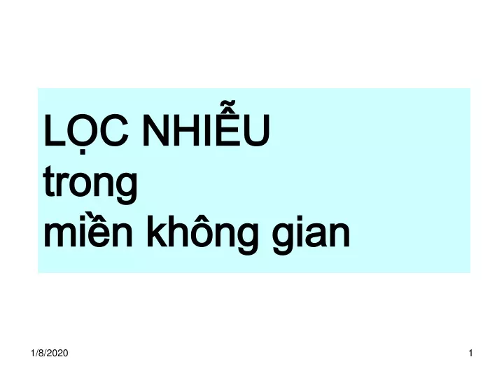 l c nhi u trong mi n kh ng gian