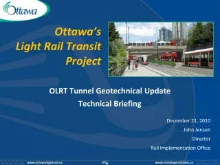 Ottawa’s  Light Rail Transit Project