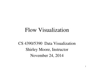 Flow Visualization