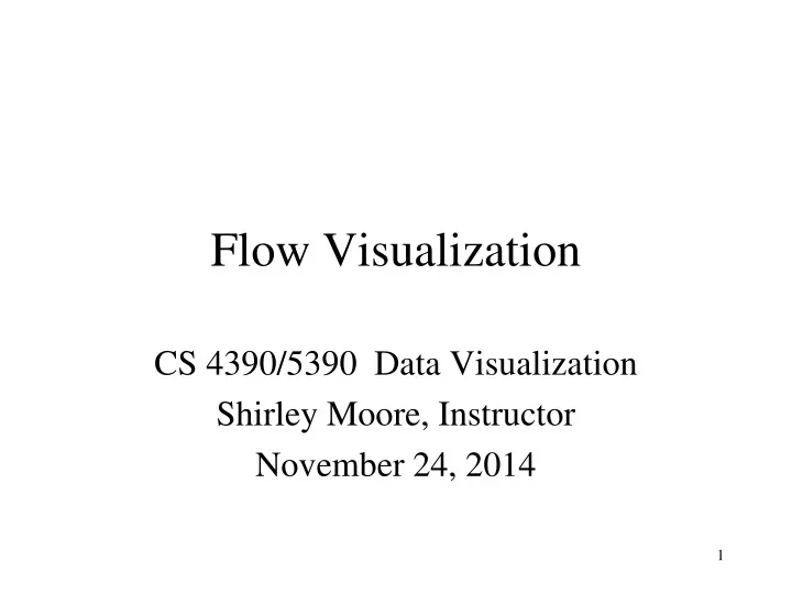 flow visualization