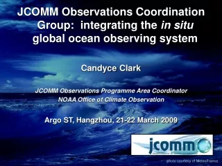 JCOMM Observations Coordination Group:  integrating the  in situ  global ocean observing system