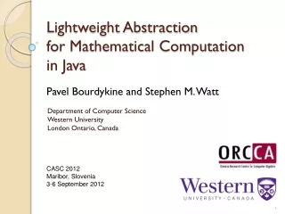 Lightweight Abstraction  for Mathematical Computation  in Java