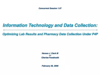 Information Technology and Data Collection: