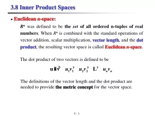 3.8 Inner Product Spaces
