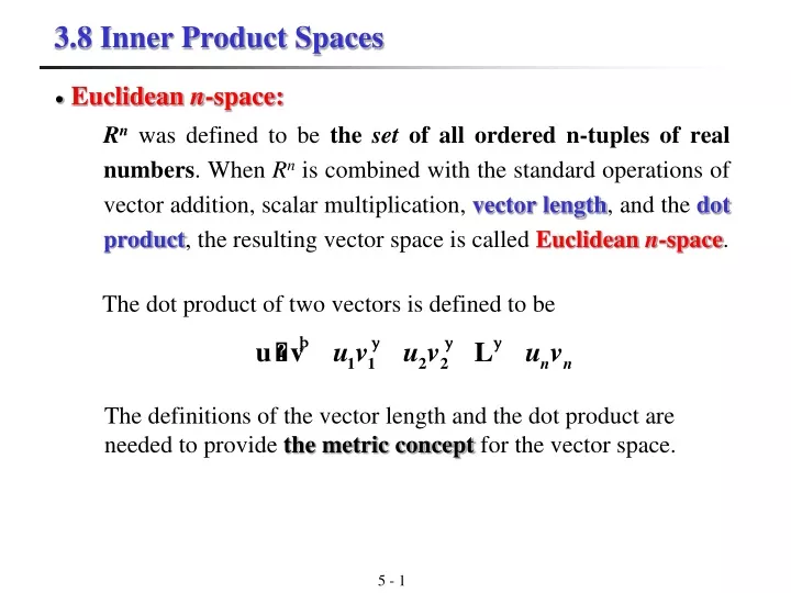 3 8 inner product spaces