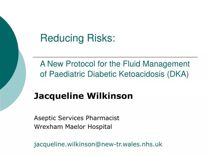 reducing risks a new protocol for the fluid management of paediatric diabetic ketoacidosis dka
