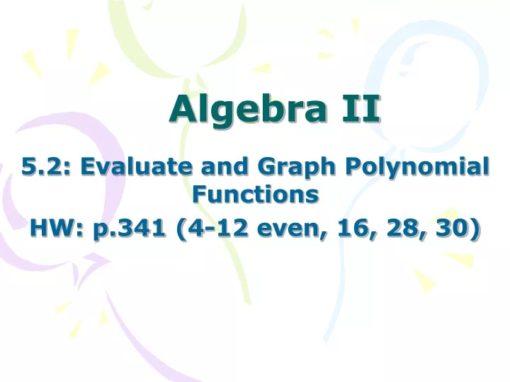 algebra ii