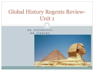Global History Regents Review- Unit 1