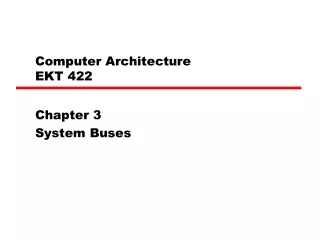Computer Architecture  EKT 422