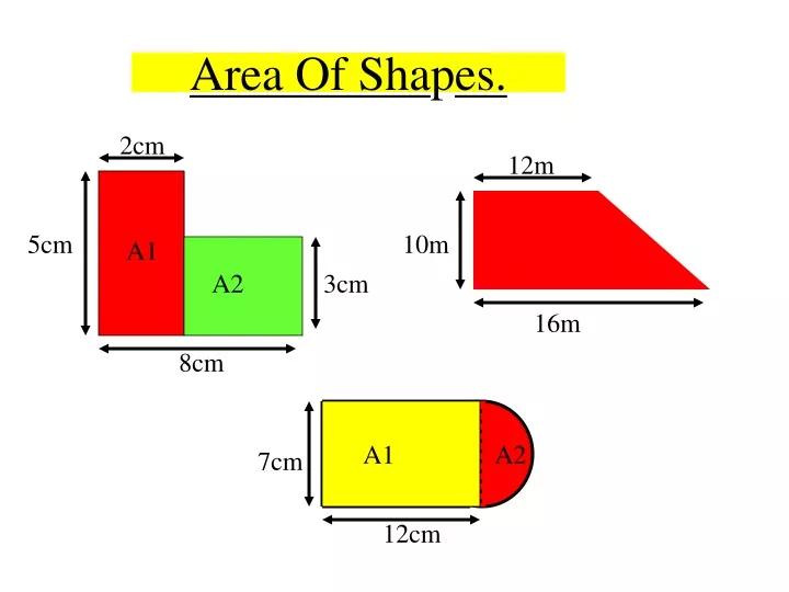 area of sha p es