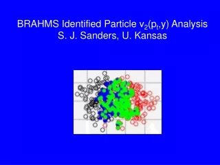 BRAHMS Identified Particle v 2 (p t ,y) Analysis S. J. Sanders, U. Kansas