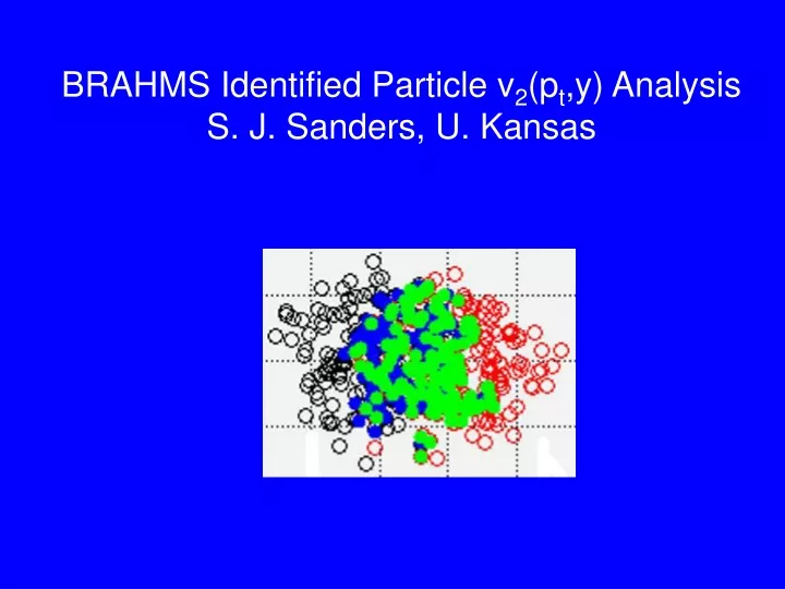 brahms identified particle v 2 p t y analysis