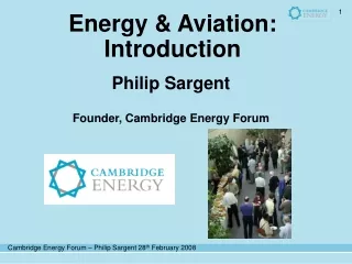 Energy &amp; Aviation: Introduction