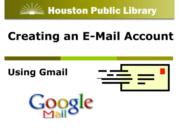 creating an e mail account