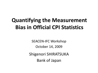 Quantifying the Measurement Bias in Official CPI Statistics