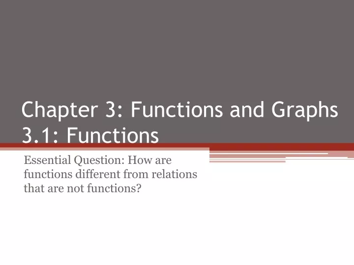 chapter 3 functions and graphs 3 1 functions