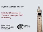 Hybrid Systems Theory - slide 1