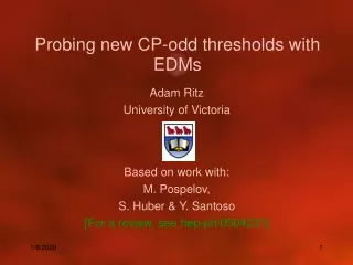 Probing new CP-odd thresholds with EDMs
