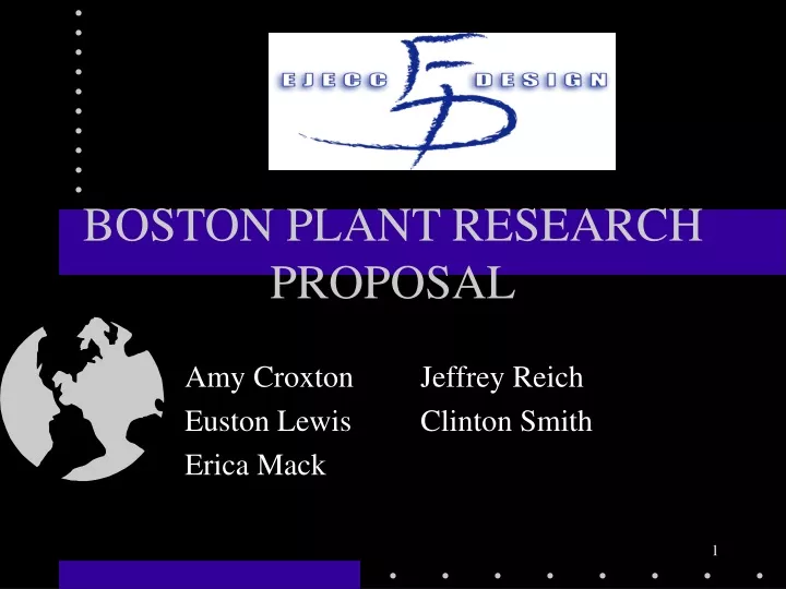 boston plant research proposal