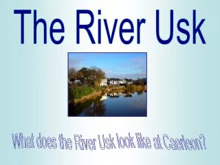 What does the River Usk look like at Caerleon?