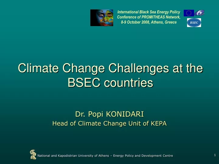 climate change challenges at the bsec countries
