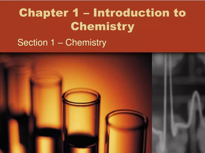 chapter 1 introduction to chemistry