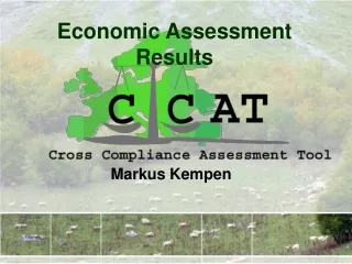 Economic Assessment  Results