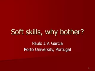 Soft skills, why bother?
