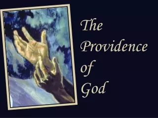 The  Providence  of  God