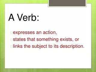 A Verb: