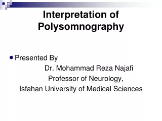 Interpretation of Polysomnography