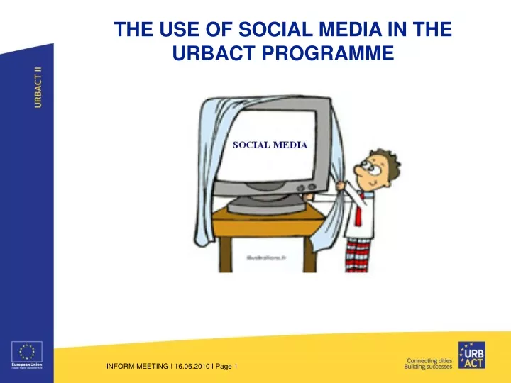 the use of social media in the urbact programme