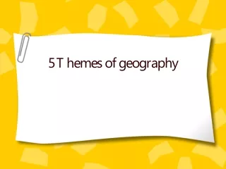 5 Themes of geography