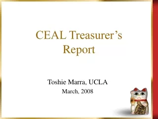 CEAL Treasurer’s  Report