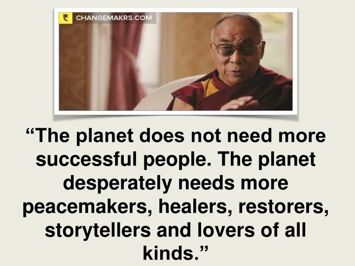 the planet does not need more successful people