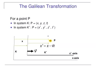 The Galilean Transformation