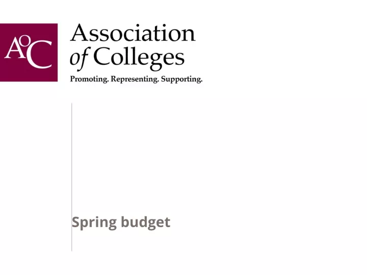 spring budget