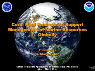 Coral Reef Products to Support Management of Marine Resources Globally