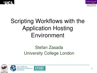 Scripting Workflows with the Application Hosting Environment