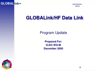 GLOBALink/HF Data Link
