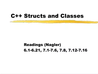 C++ Structs and Classes