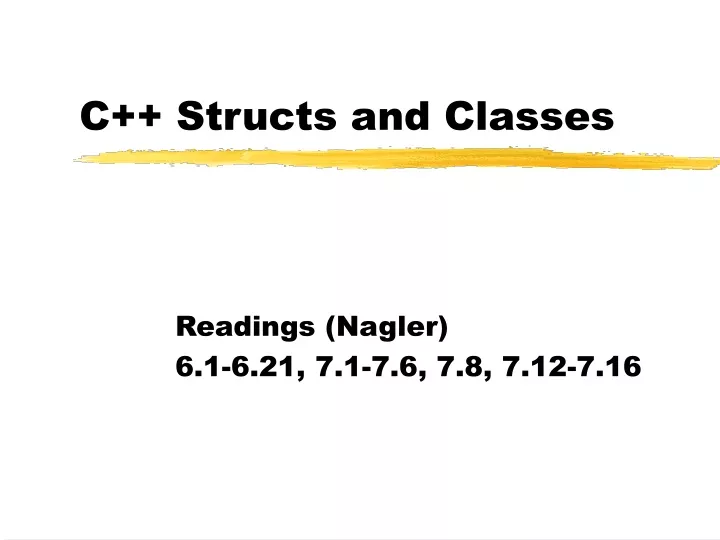 c structs and classes