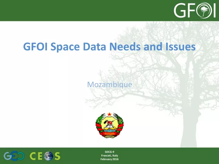 gfoi space data needs and issues