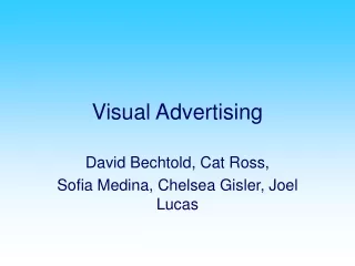 Visual Advertising