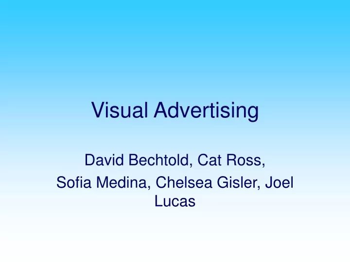 visual advertising