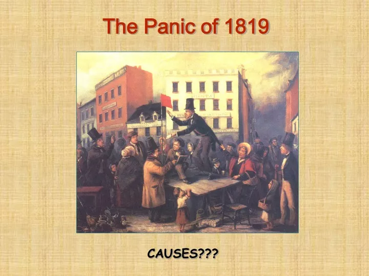 the panic of 1819