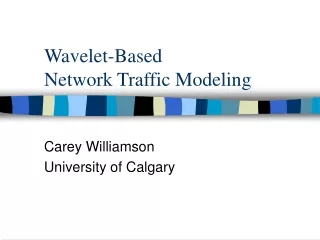 Wavelet-Based Network Traffic Modeling