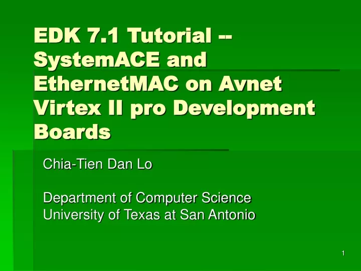 edk 7 1 tutorial systemace and ethernetmac on avnet virtex ii pro development boards