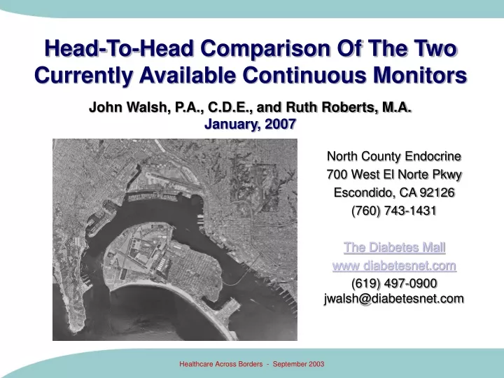 head to head comparison of the two currently available continuous monitors